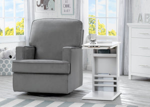 Delta Children Bianca White (130) Nolan End/Side Table (531460), End Table Room Shot, b1b 30