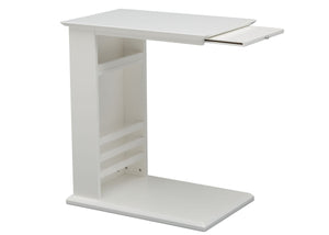 Delta Children Bianca White (130) Nolan End/Side Table (531460), Right Silo, b4b 10