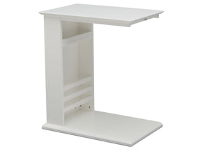 Delta Children Bianca White (130) Nolan End/Side Table (531460), Right Silo, b3b 1