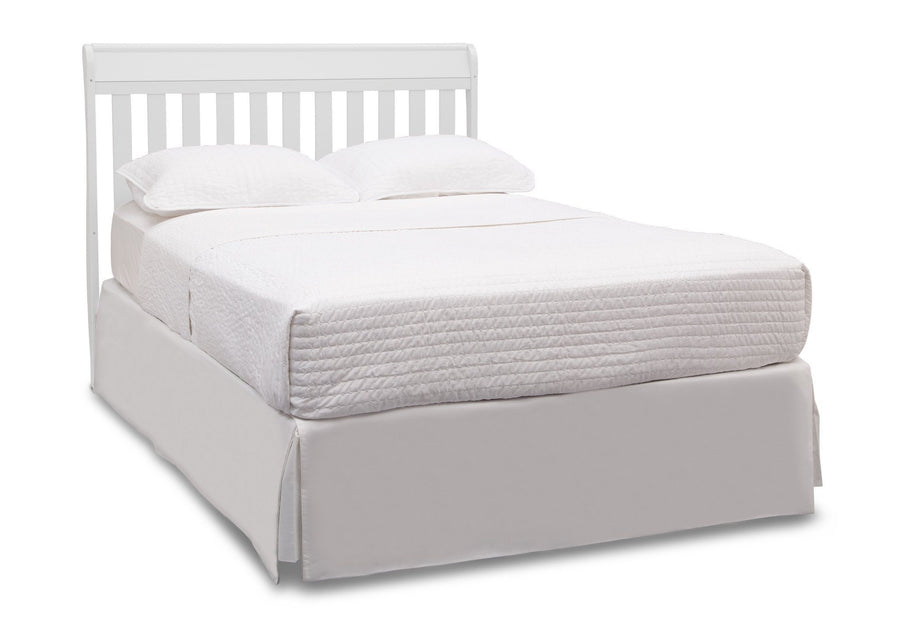 Delta Children White (100) Bridgeport Crib N' Changer, Full Bed View a6a 5-Bridgeport Crib N Changer