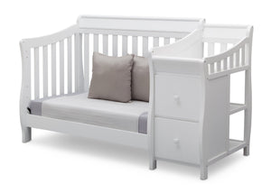 Delta Children White (100) Bridgeport Crib N' Changer, Day Bed Conversion a5a 4