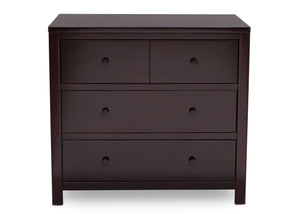 DCB: Delta Children Dark Chocolate (207) 3 Drawer Dresser, front view, c3c 16