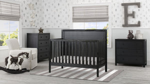 Delta Children Rustic Ebony (935) Cambridge 4-in-1 Crib, Room view 0