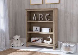 Delta Children Rustic Driftwood (112) Cambridge Bookcase/Hutch, hangtag, b1b 12