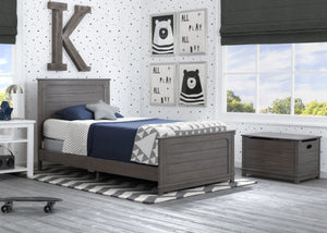 Delta Children Rustic Grey (084) Monterey Farmhouse Twin Bed (536270), Hangtag, a1a 0