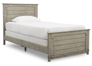 Delta Children Rustic White (119) Monterey Farmhouse Twin Bed (536270), Side View, b2b 5