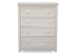 Delta Children White Ambiance (108) Lindsey 4 Drawer Chest, Front View, a2a 2