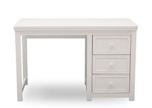 Delta Children White Ambiance (108) Lindsey Desk, Front View, a2a 2