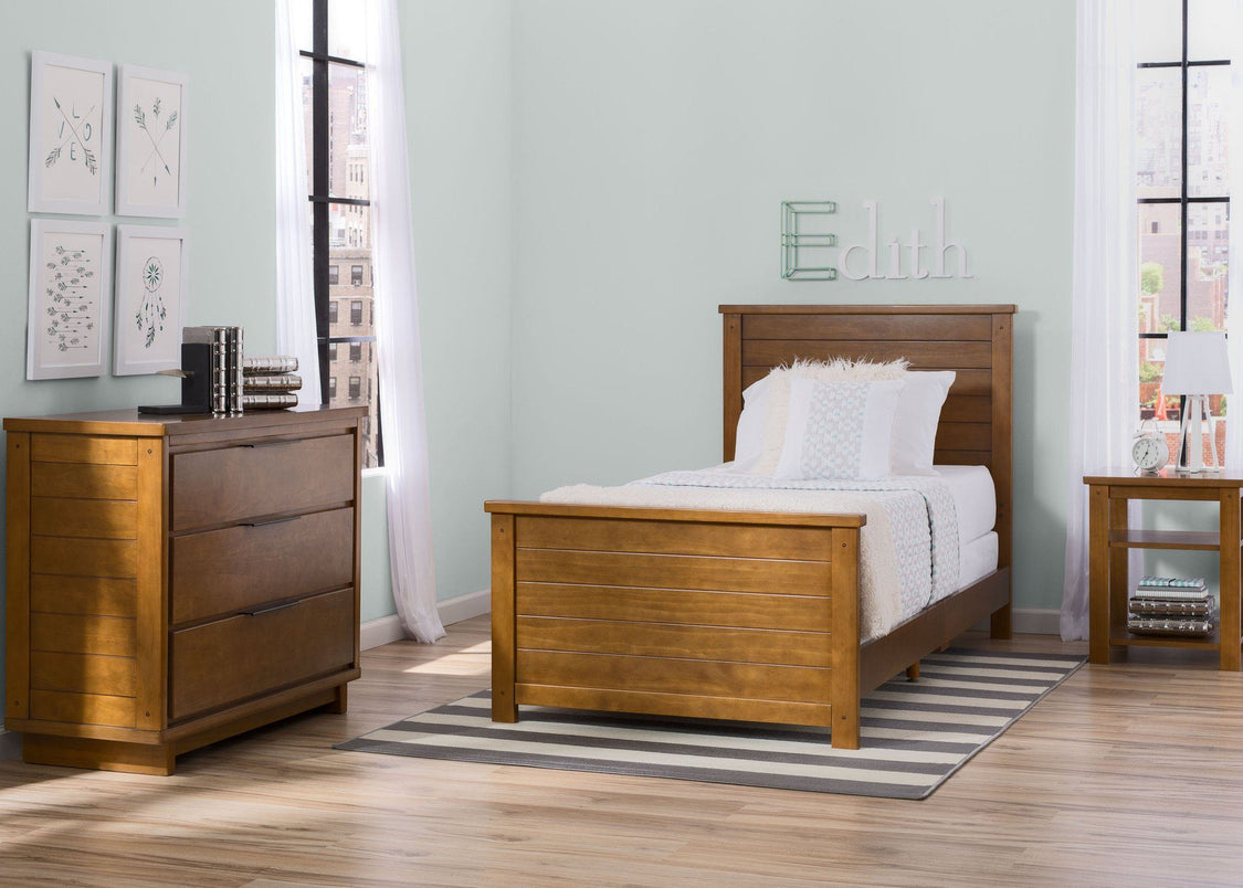 Delta Children Weathered Chestnut (223) Meadowbrook 3-Piece Twin Room-in-a-Box