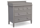 Delta Children Epic Signature 3 Drawer Dresser with Changing Top, Right View Grey (026) a1a 1-Epic Signature 3 Drawer Dresser with Changing Top