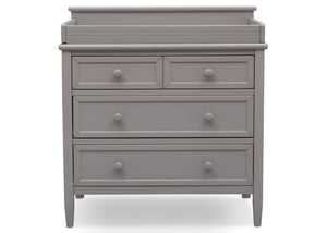 Delta Children Epic Signature 3 Drawer Dresser with Changing Top, Front View Grey (026) a2a 10