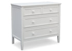 Delta Children Epic Signature 3 Drawer Dresser with Changing Top, Right View no Top Bianca (130) b3b 6-Epic Signature 3 Drawer Dresser with Changing Top