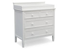 Delta Children Epic Signature 3 Drawer Dresser with Changing Top, Right View Bianca (130) b1b 4-Epic Signature 3 Drawer Dresser with Changing Top