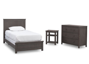 Delta Children Rustic Grey (084) Farmhouse 3-Piece Twin Room-in-a-Box, a3a 0