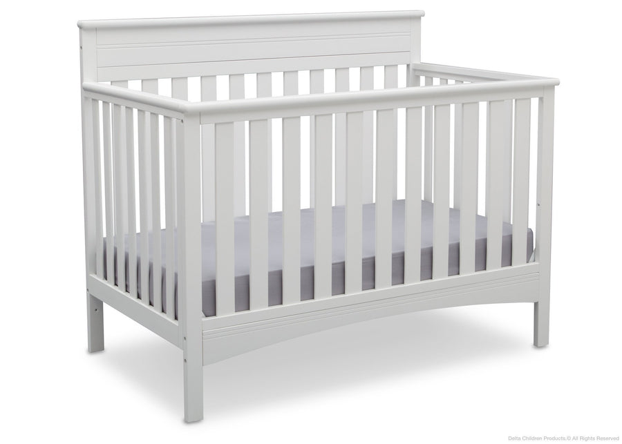 Delta Children Bianca (130) Fabio 4-in-1 Crib Side View, Crib Bed Conversion b3b 14-Fabio 4-in-1 Crib