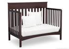 Delta Children Dark Chocolate (207) Fabio 4-in-1 Crib Side View, Day Bed Conversion d5d 21-Fabio 4-in-1 Crib