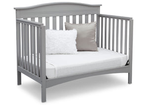 Delta Children Grey (026) Bakerton 4-in-1 Crib Daybed Conversion Side View a5a 6