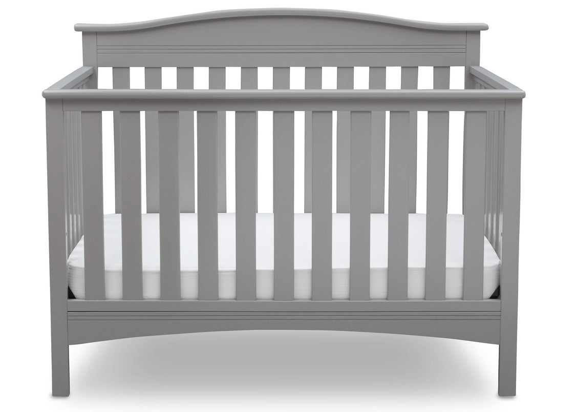 Delta Children Grey (026) Bakerton 4-in-1 Crib Front View a3a