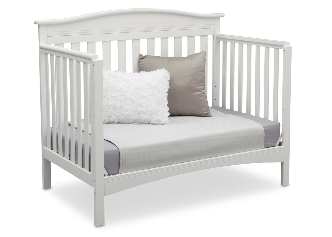 Delta Children Bianca (130) Bakerton 4-in-1 Crib Daybed Conversion Bed Side View b5b