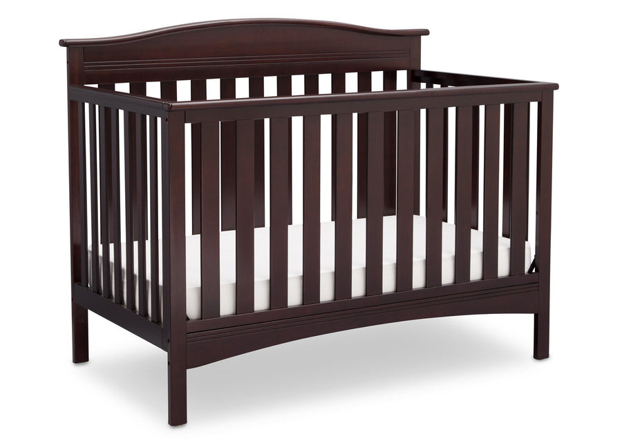 Delta Children Dark Chocolate (207) Bakerton 4-in-1 Crib Side View c3c 11-Bakerton 4-in-1 Crib