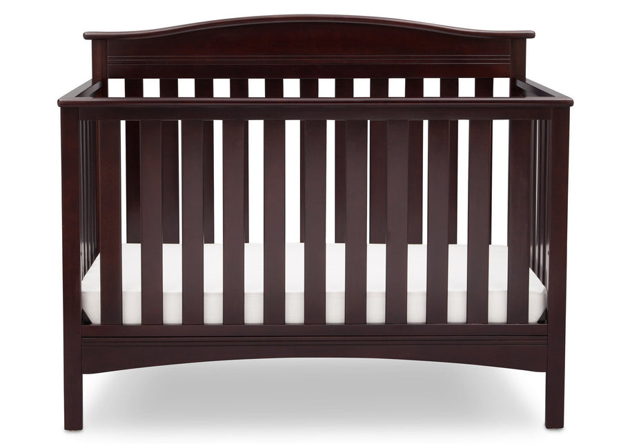 Delta Children Dark Chocolate (207) Bakerton 4-in-1 Crib Front View c2c 12-Bakerton 4-in-1 Crib