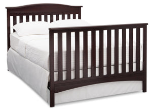 Delta Children Dark Chocolate (207) Bakerton 4-in-1 Crib Crib Full Bed Conversion with Footboard View c6c 17
