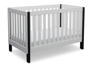 Delta Children Bianca with Ebony (149) Bellevue 3-in-1 Crib, Angled Crib View a4a 0