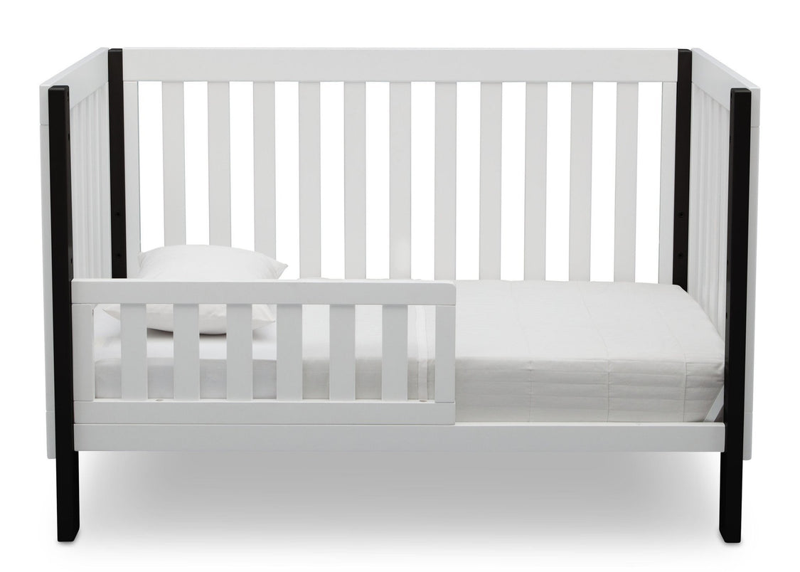 Delta Children Bianca with Ebony (149) Bellevue 3-in-1 Crib, Toddler Bed Front View