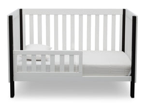 Delta Children Bianca with Ebony (149) Bellevue 3-in-1 Crib, Toddler Bed Front View 5