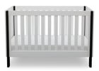 Delta Children Bianca with Ebony (149) Bellevue 3-in-1 Crib, Front Crib View a3a 2-Bellevue 3-in-1 Crib