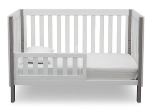 Delta Children Bianca with Grey (166) Bellevue 3-in-1 Crib, Toddler Bed Front View  12