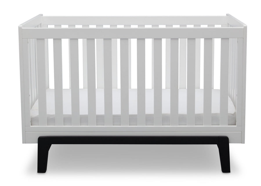 Delta Children Bianca White with Ebony (149) Aster 3-in-1 Crib, Straight Crib View a3a 3-Aster 3-in-1 Convertible Crib