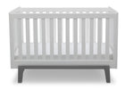 Delta Children Bianca White with Grey (166) Aster 3-in-1 Crib, Straight Crib View b3b 9-Aster 3-in-1 Convertible Crib
