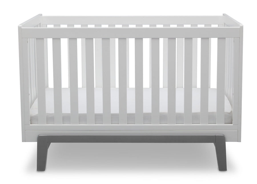 DCB: Bianca White with Grey (166) 16-Aster 3-in-1 Convertible Crib