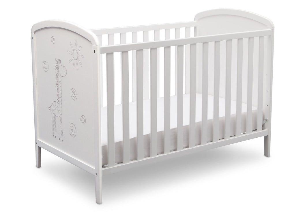 Delta Children, Bianca With Animal Motif (1303), Modbaby 3-in-1 Crib, angled silo, a4a