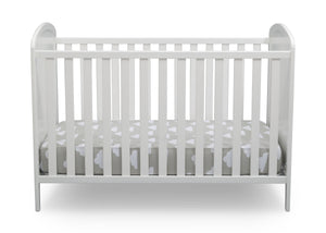 Delta Children Bianca White with Pooh (1301) Disney Winnie The Pooh 3-in-1 Convertible Baby Crib by Delta Children, Front Crib View a2a 2