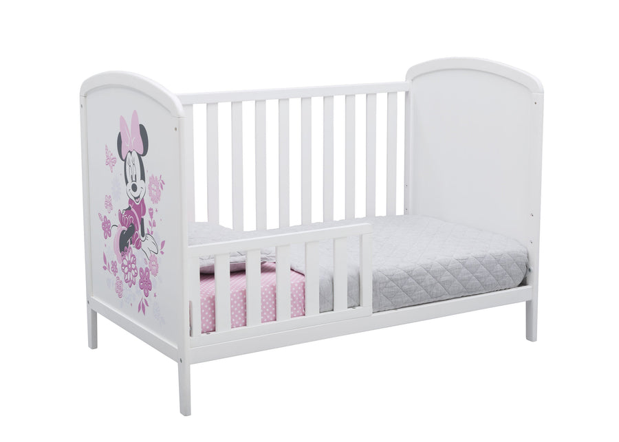 Bianca White with Minnie (1302) 542330-1302 4-Disney Minnie Mouse 3-in-1 Convertible Baby Crib