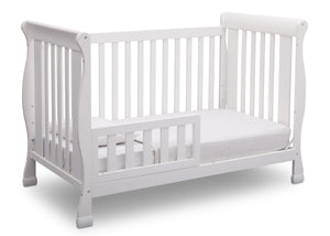 Delta Children Bianca (130) Riverside 4-in-1 Crib, angled conversion to toddler bed, a4a 5