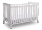 Delta Children Bianca (130) Riverside 4-in-1 Crib, angled view, a3a 4-Riverside 4-in-1 Crib