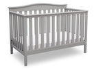 Delta Children Grey (026) Independence 4-in-1 Convertible Crib, Angled Crib View a3a 2-Independence 4-in-1 Convertible Crib