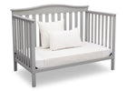 Delta Children Grey (026) Independence 4-in-1 Convertible Crib, Daybed Conversion a6a 4-Independence 4-in-1 Convertible Crib