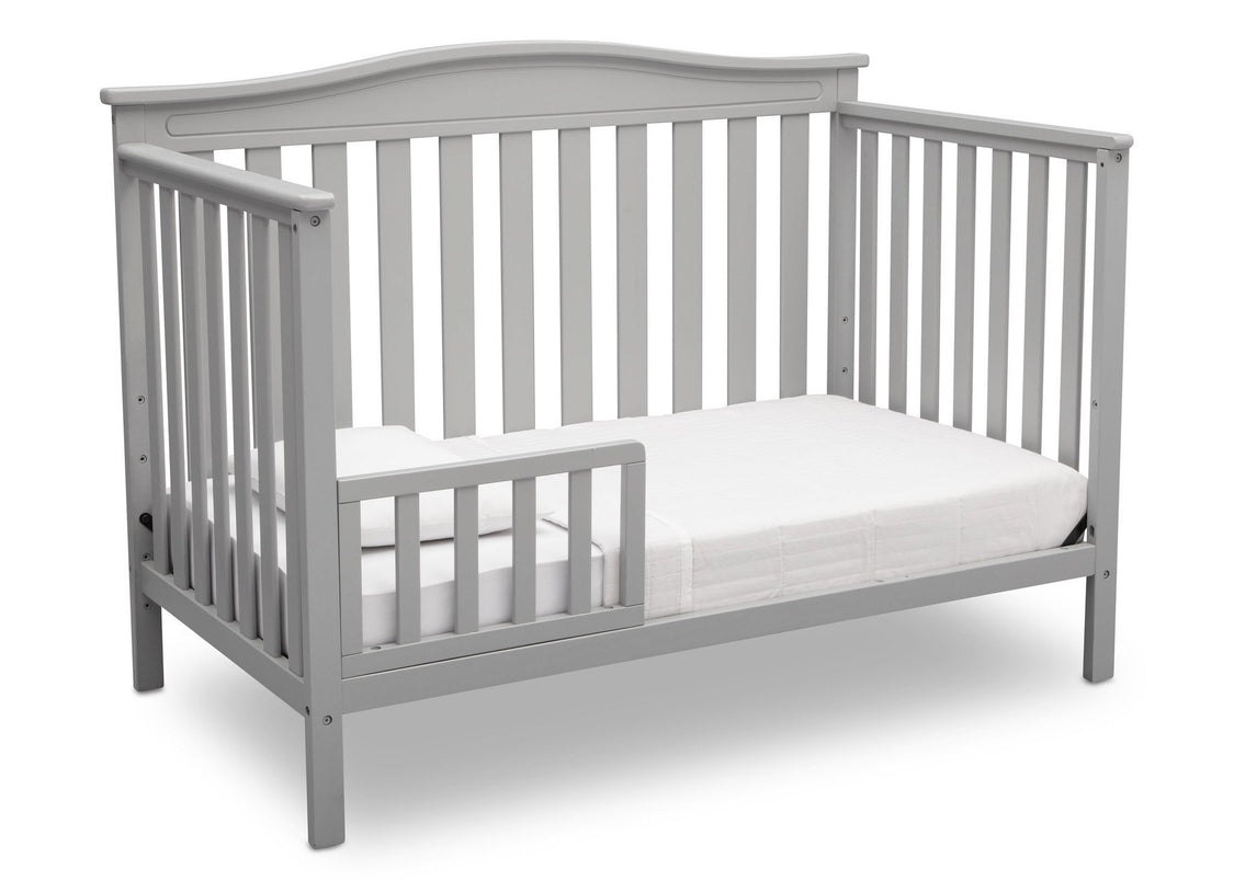 Delta Children Grey (026) Independence 4-in-1 Convertible Crib, Toddler Bed Conversion a5a
