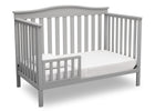 Delta Children Grey (026) Independence 4-in-1 Convertible Crib, Toddler Bed Conversion a5a 3-Independence 4-in-1 Convertible Crib