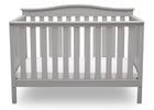 Delta Children Grey (026) Independence 4-in-1 Convertible Crib, Straight Crib View a4a 6-Independence 4-in-1 Convertible Crib