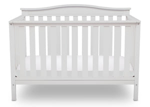 Delta Children Bianca White (130) Independence 4-in-1 Convertible Crib, Straight Crib View b3b 14