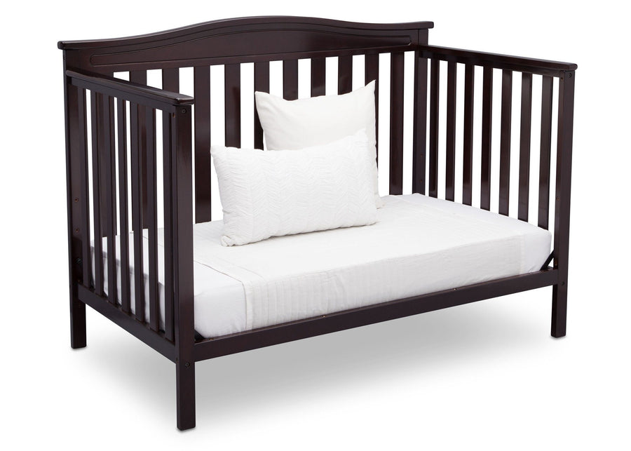 Delta Children Dark Chocolate (207) Independence 4-in-1 Convertible Crib, Daybed Conversion c6c 16-Independence 4-in-1 Convertible Crib