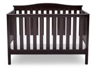 Delta Children Dark Chocolate (207) Independence 4-in-1 Convertible Crib, Straight Crib View c3c 18-Independence 4-in-1 Convertible Crib