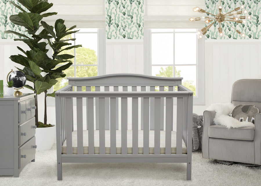 Grey (026) 1-Independence 4-in-1 Convertible Crib