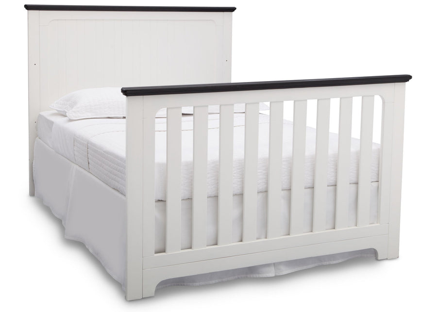 Delta Children Bianca with Rustic Ebony (135) Providence 4-in-1 Crib, Full Size Bed Conversion a7a 6-Providence 4-in-1 Crib
