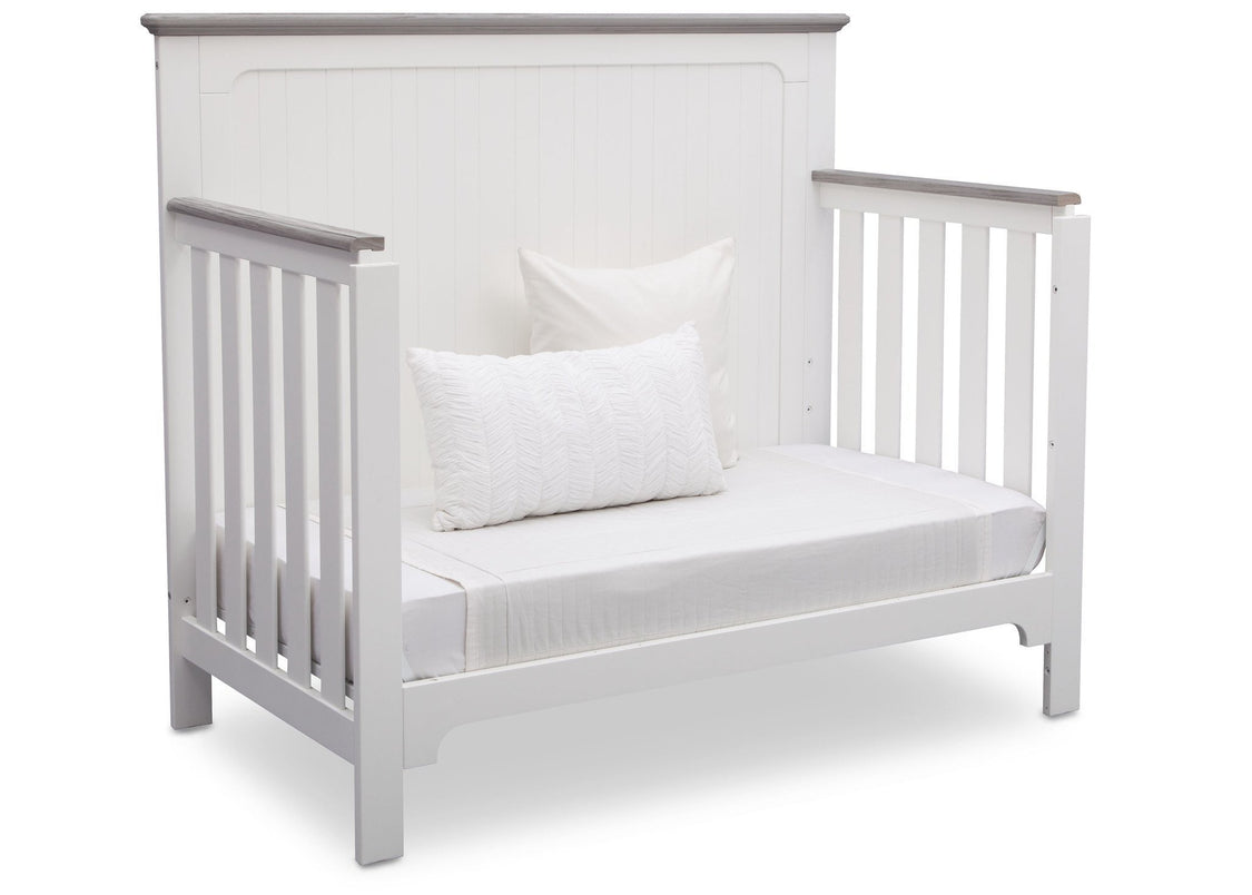 Delta Children Bianca with Rustic Haze (136) Providence 4-in-1 Crib, Daybed Conversion b6b